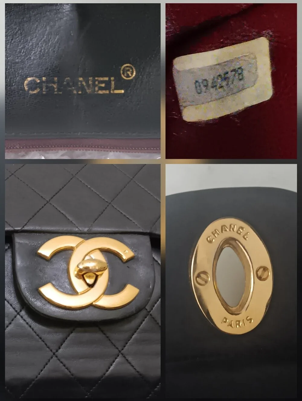 Chanel Vintage 34 ✨️ 1980 Maxi Flap Matelasse Black Lambskin 24K GHW